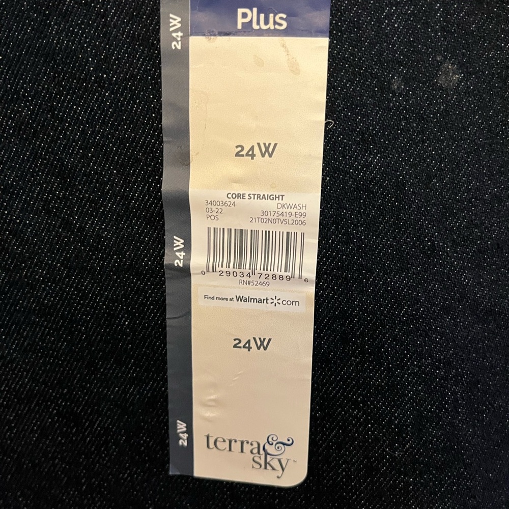NWTG/ 24W high waist jeans/ Terra & Sky/ slight stretch/ five pockets/ dark blue - Picture 2 of 4
